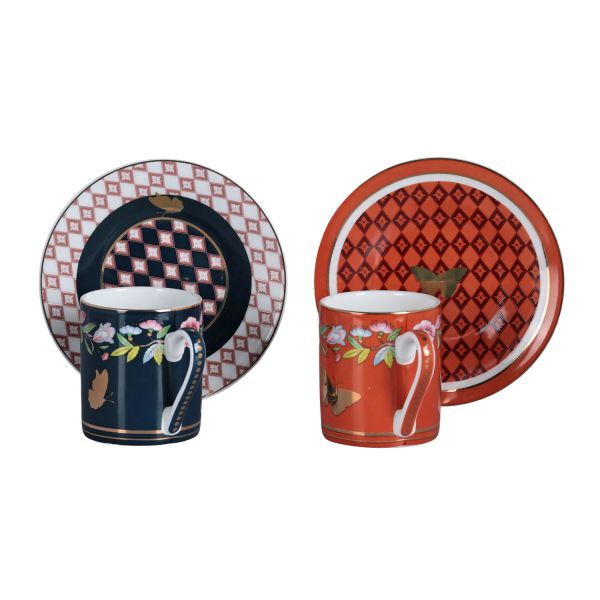 Lucky Art - Evelyn Bone 6Li Kahve Fincani Seti (1)