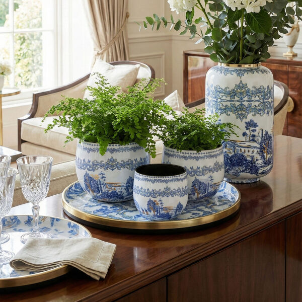 Florance Dekoratif 3lu Saksı Seti (1)