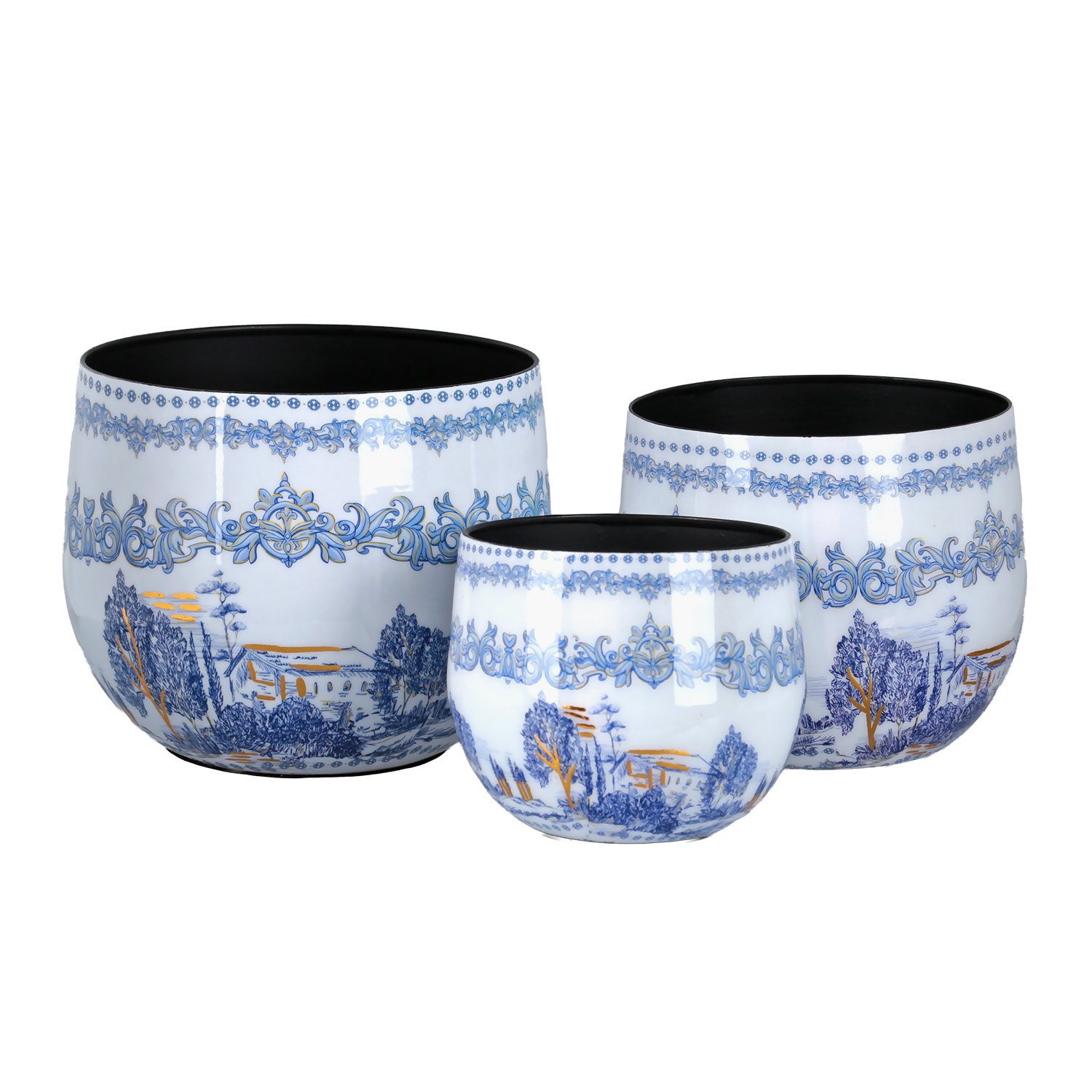 Florance Dekoratif 3lu Saksı Seti - 1