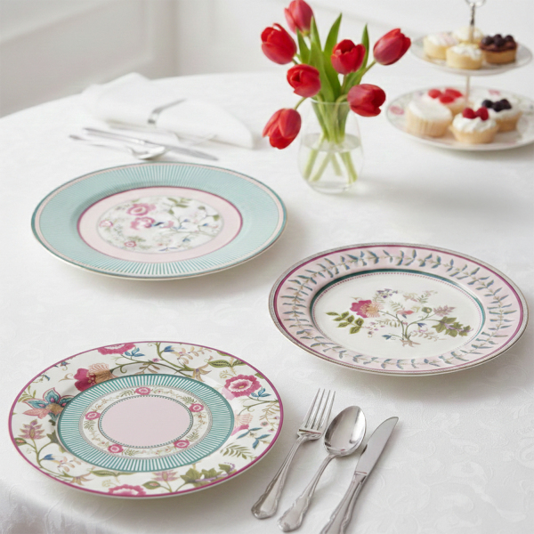 Florine Bone 27 Cm 6Lı Tabak Seti (1)