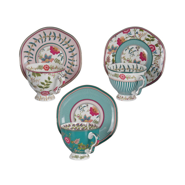 Florine Bone 6Lı Cay Fincan Seti (1)