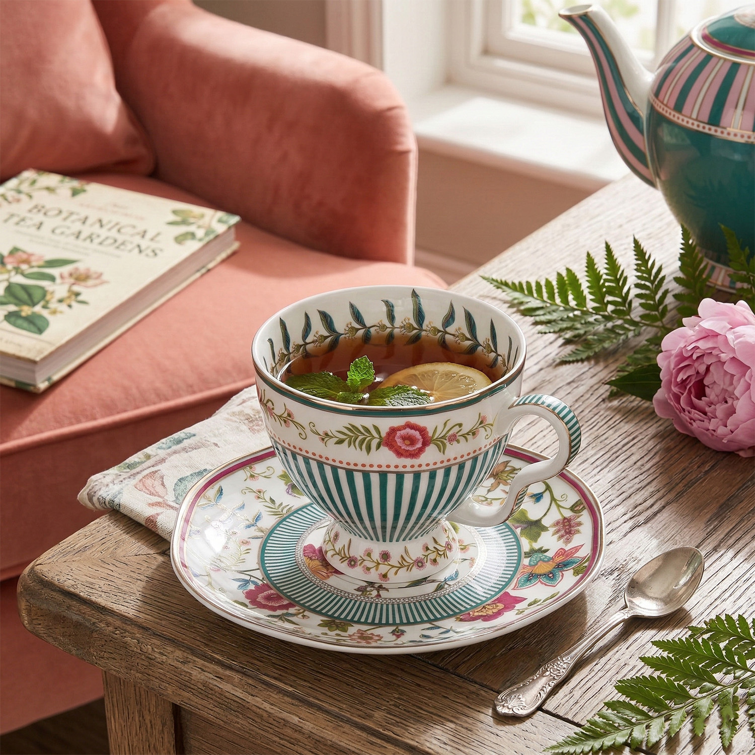 Florine Bone 6Lı Cay Fincan Seti - 3