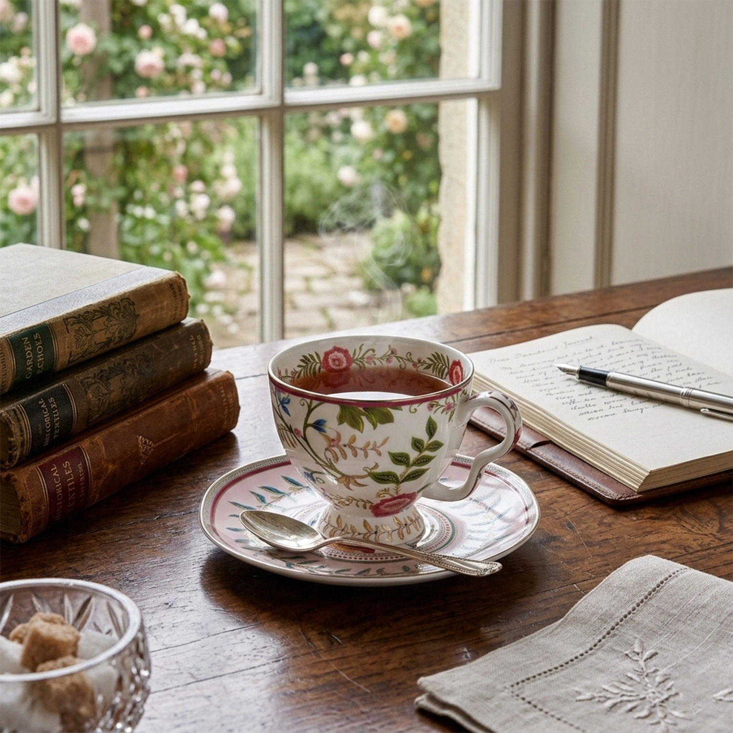 Florine Bone 6Lı Cay Fincan Seti - 4