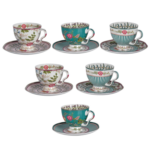 Florine Bone 6Lı Cay Fincan Seti