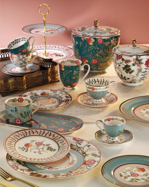 Florine Bone Tek Kişilik Tepsili Cay Fincan Seti - 4