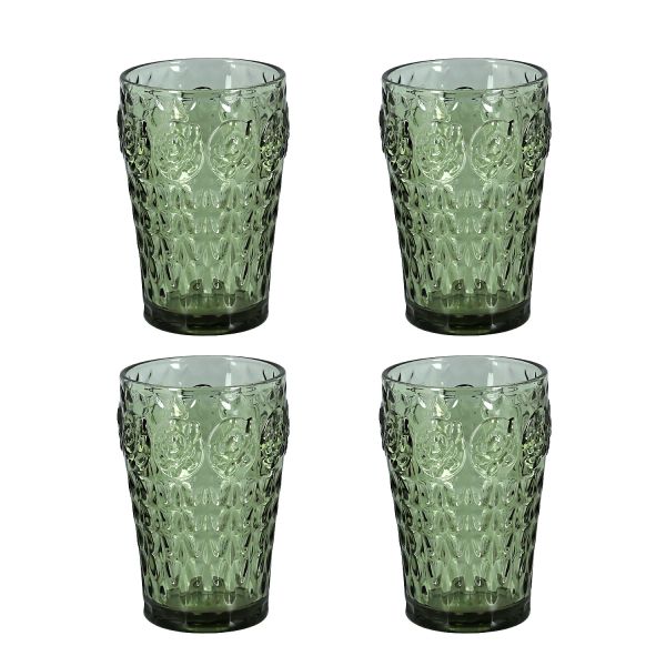 Florine Lucky Art 4Lu Cam Mesrubat Bardagı Seti Yeşil