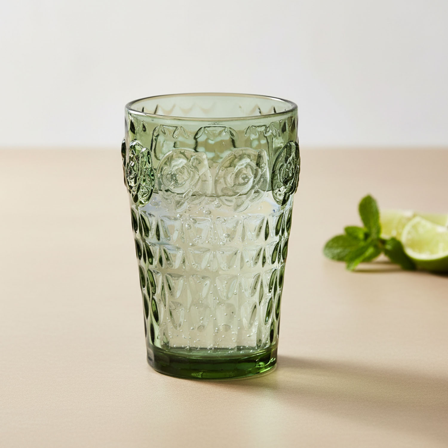 Florine Lucky Art 4Lu Cam Mesrubat Bardagı Seti Yeşil - 3