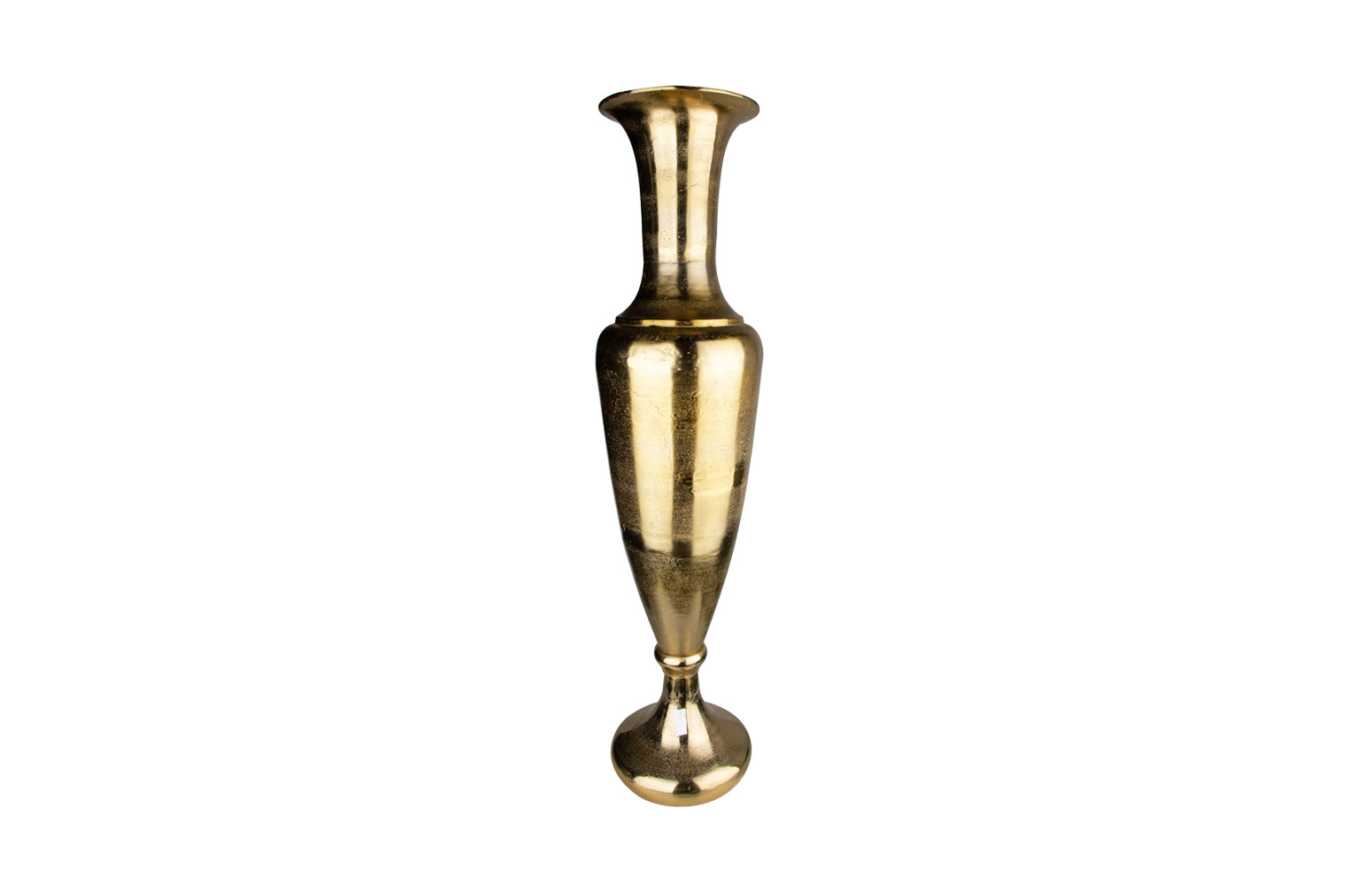 Luckyart Gold Alüminyum Döküm Dekoratif Jumbo Yer Vazosu 108 cm - 1