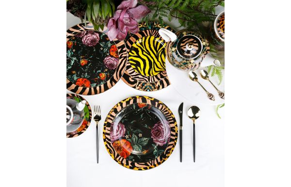 Lucky Art - Lucky Art Juliet Paslanmaz Çelik Porselen 6 lı Çay Kaşığı Seti (1)