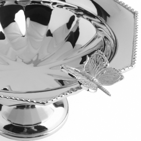 Kelebek Figürlü Paslanmaz Çelik Dekoratif Gondol 22 cm (1)