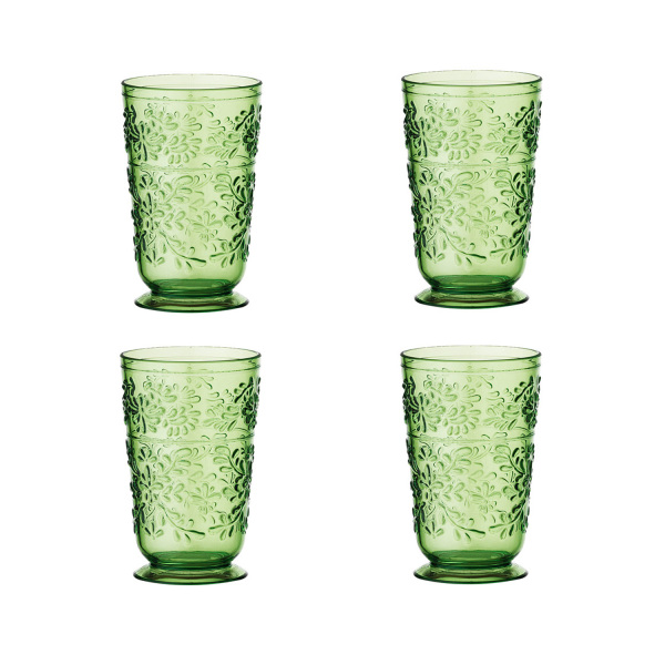 Laurus Akrilik Yeşil 4’lü Bardak Seti 450ml