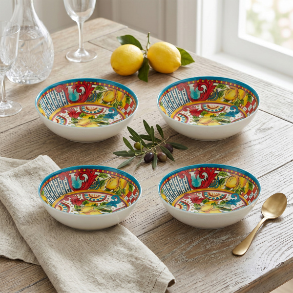 Lemozia Melamin 19 cm 4’lü Kase Seti (1)