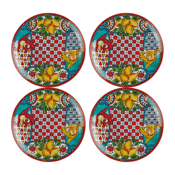 Lemozia Melamin 27 cm 4’lü Servis Tabağı Seti