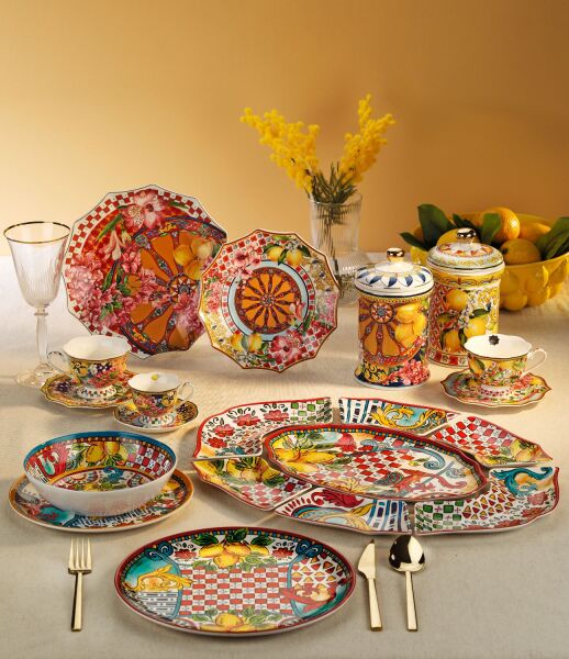 Lemozia Melamin 27 cm 4’lü Servis Tabağı Seti - 3