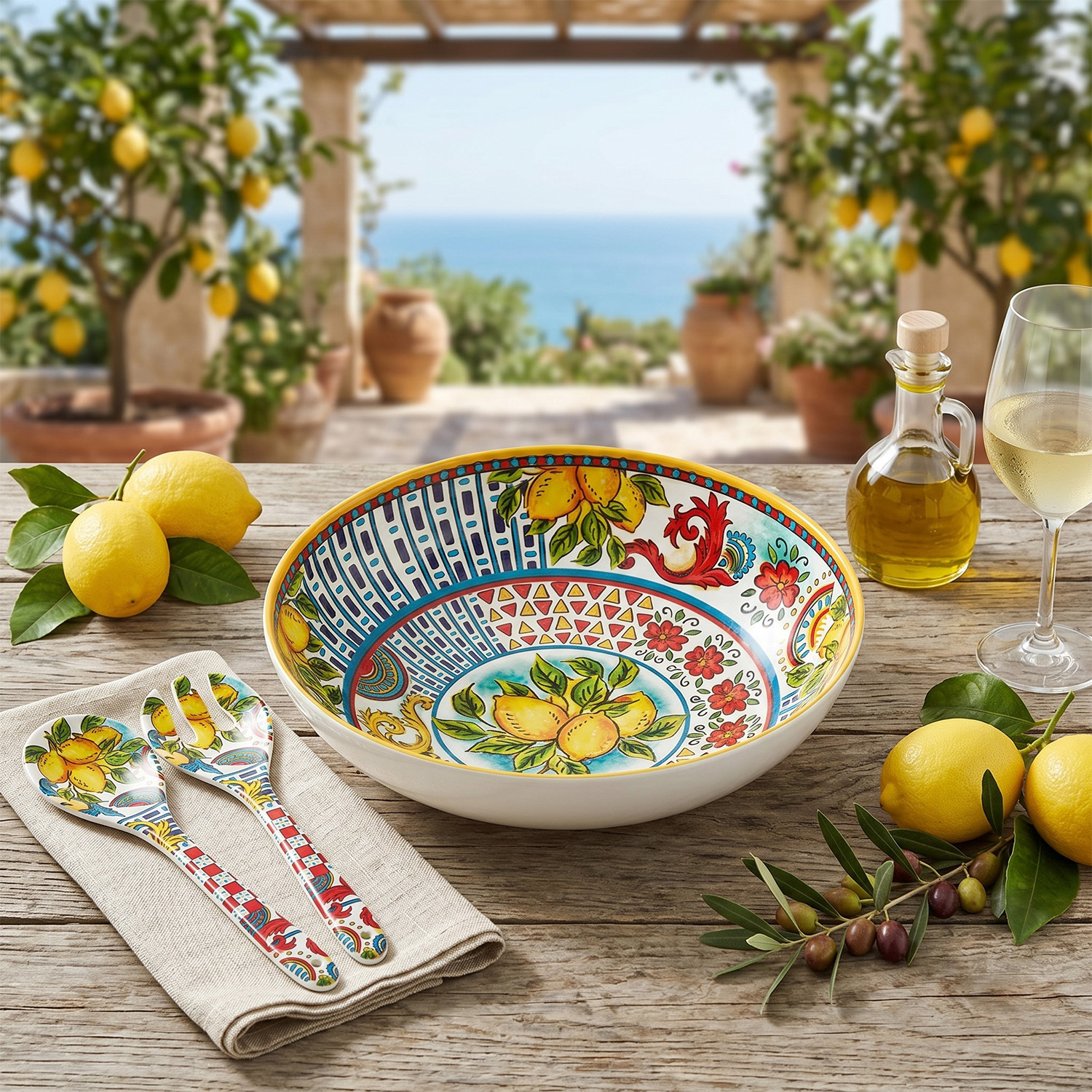 Lemozia Melamin 3’lü Salata Servis Seti - 2