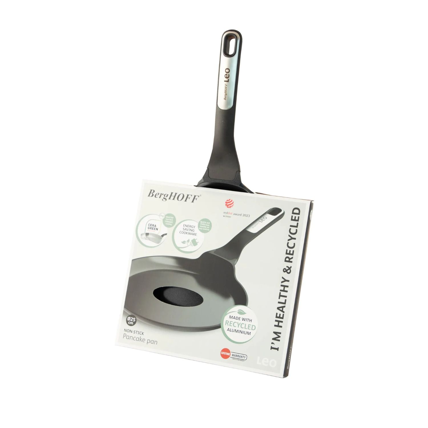 LEO StoneYapışmaz Alüminyum Döküm  Pancake Tava 25 cm - 2