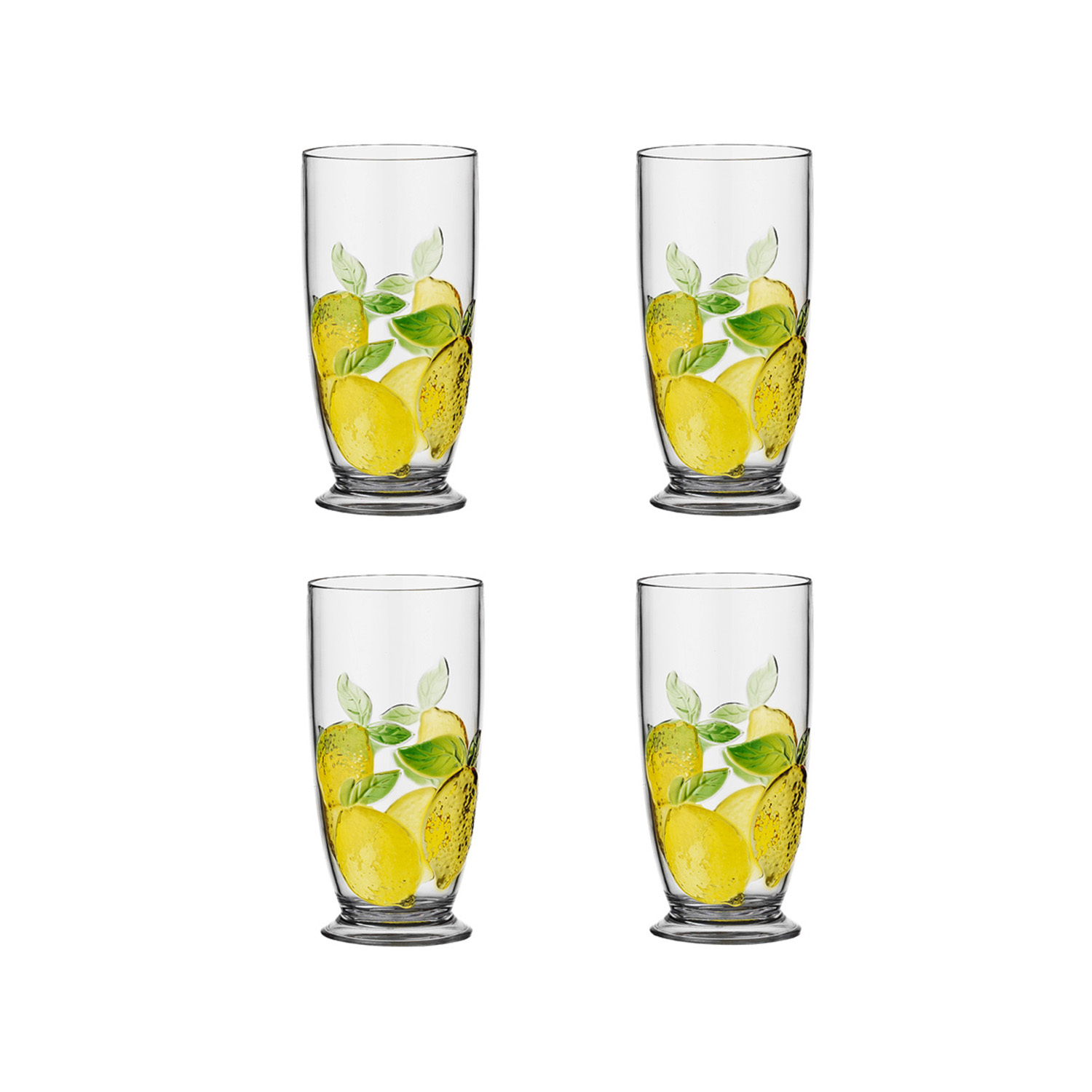 Limora Akrilik 715 ML 4’lü Büyük Boy Bardak Seti - 1