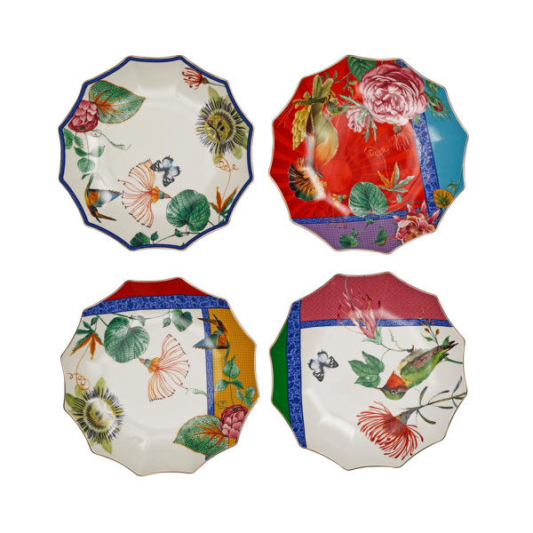 Liorine Bone 25 cm 4’lü Yemek Tabağı Seti