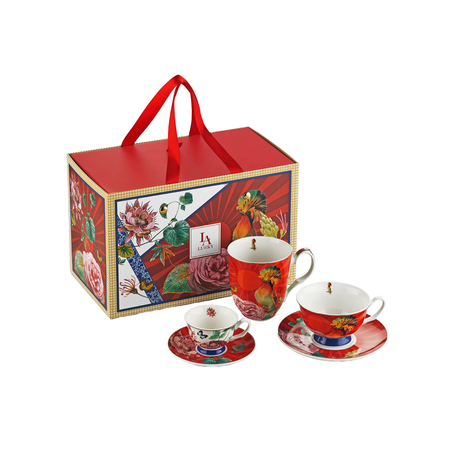 Liorine Bone 3’lü Kişisel Fincan Kupa Seti - 1