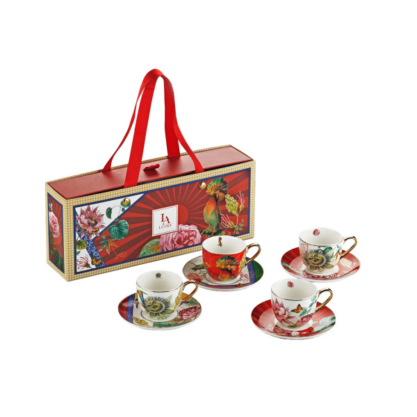 Liorine Bone 4’lü Kahve Fincanı Seti 90 ml