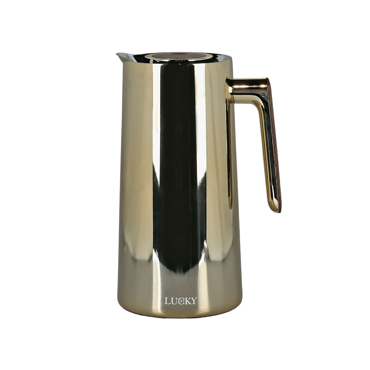 Lucky Art 1L Çelik Gövdeli Karaf Termos Gold - 1