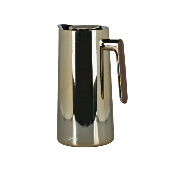 Lucky Art 1L Çelik Gövdeli Karaf Termos Gold - 3