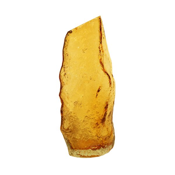 Lucky Art Amber Dekoratif Modern Küçük Cam Vazo 17,5*17,5*28