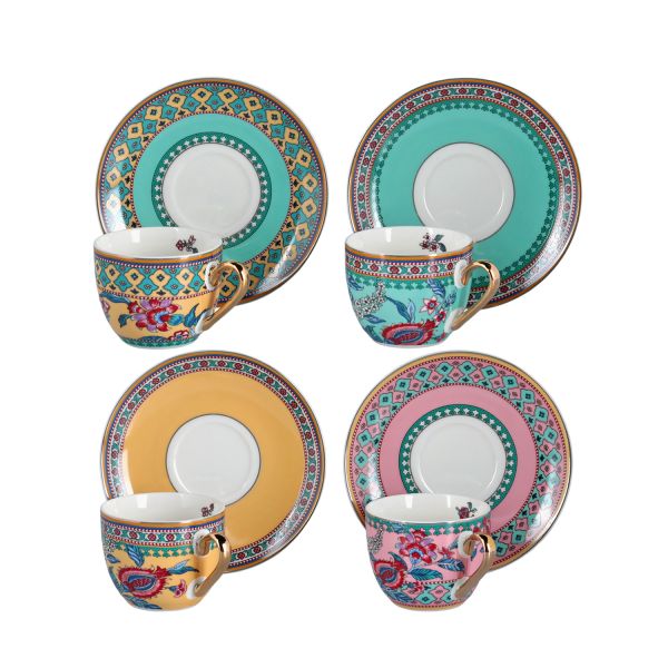  - Lucky Art Bloome Bone 4Lu Kahve Fincani Seti 90Cc (1)