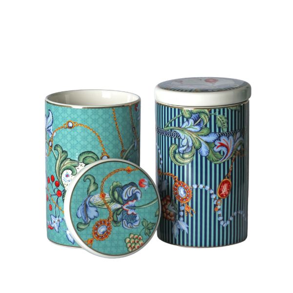 Lucky Art - Lucky Art Chantelle New Bone China Porselen 15cm 2li Kavanoz Seti (1)