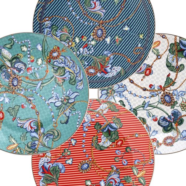 Lucky Art - Lucky Art Chantelle Bone 27Cm 4Lü Tabak Seti (1)