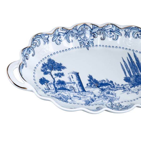 Lucky Art - Lucky Art Florance Bone 17Cm Oval Servis Tabaği (1)