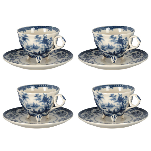 Florantine 4Lu Cay Fincani Seti Mavi - 1