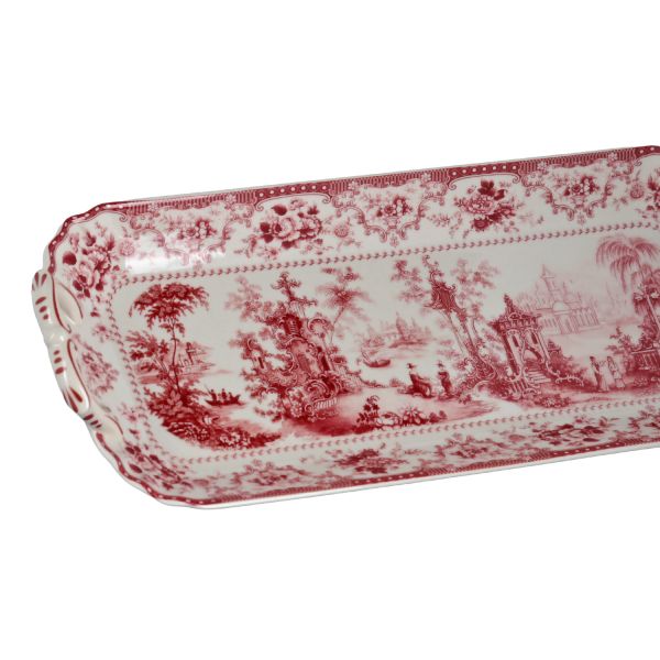 Lucky Art - Lucky Art Florantine Kulplu Baton Tabak 33Cm Kirmizi (1)