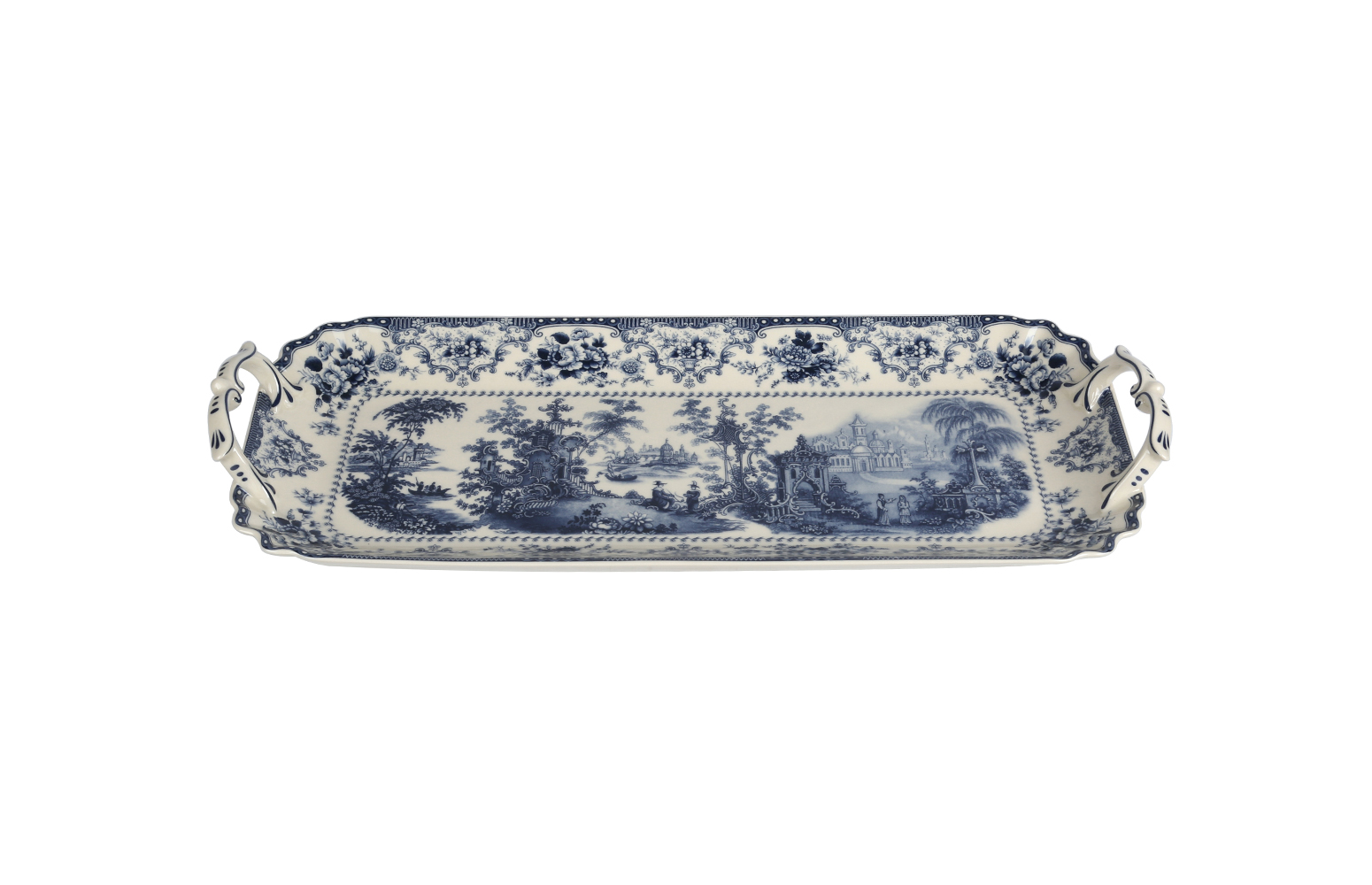 Florantine Kulplu Baton Tabak 33Cm Mavi - 1