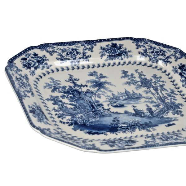 Lucky Art - Lucky Art Florantine Sunum Tabaği 31Cm Mavi (1)