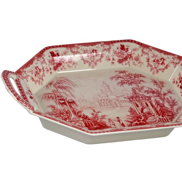 Lucky Art - Lucky Art Florantine Sunum Tepsisi 37cm Kirmizi (1)