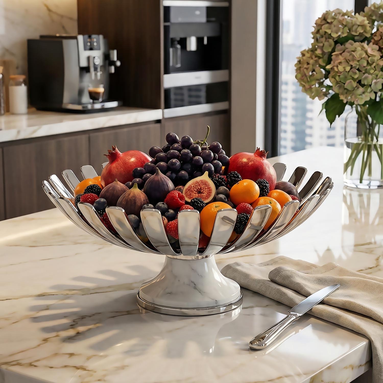 Lucky Art Krom&Mermer Dekoratif Kase 40Cm - 2