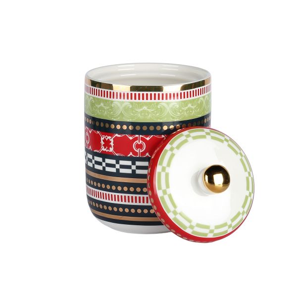 Lucky Art - Lucky Art Lancelot New Bone China Porselen 16 cm Kavanoz (1)