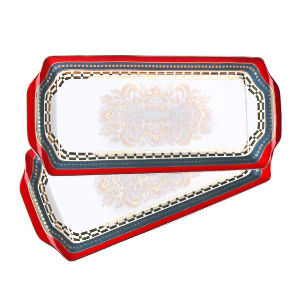 Lucky Art - Lucky Art Lancelot New Bone China Porselen 36cm Baton Tabak (1)