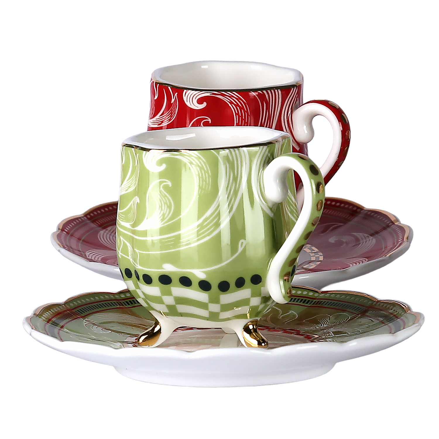 Lancelot Bone 6Li Ayakli Kahve Fincani Seti - 2