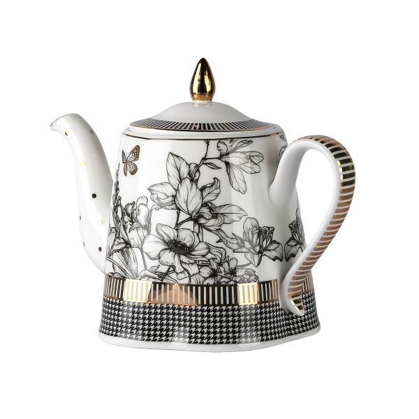 Lucky Art - Lucky Art Maggey New Bone China Porselen Çaydanlık (1)