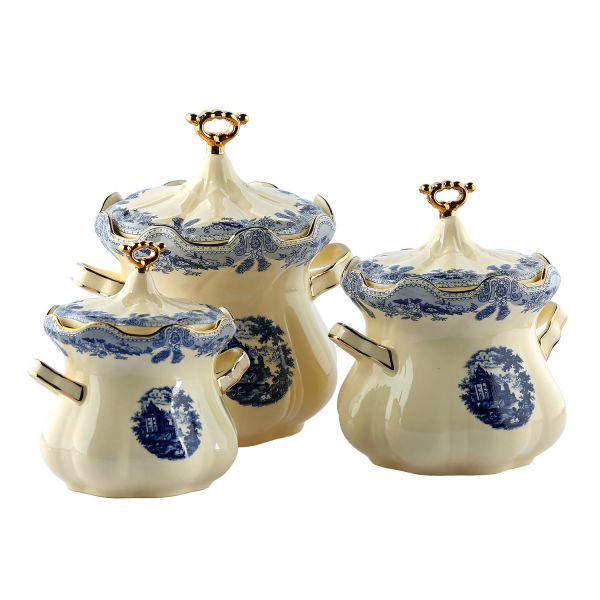 Lucky Art - Margaret New Bone 3Lü Kavanoz Seti