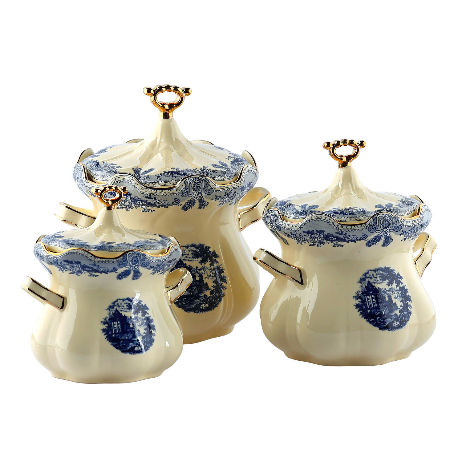 Margaret New Bone 3Lü Kavanoz Seti - 1