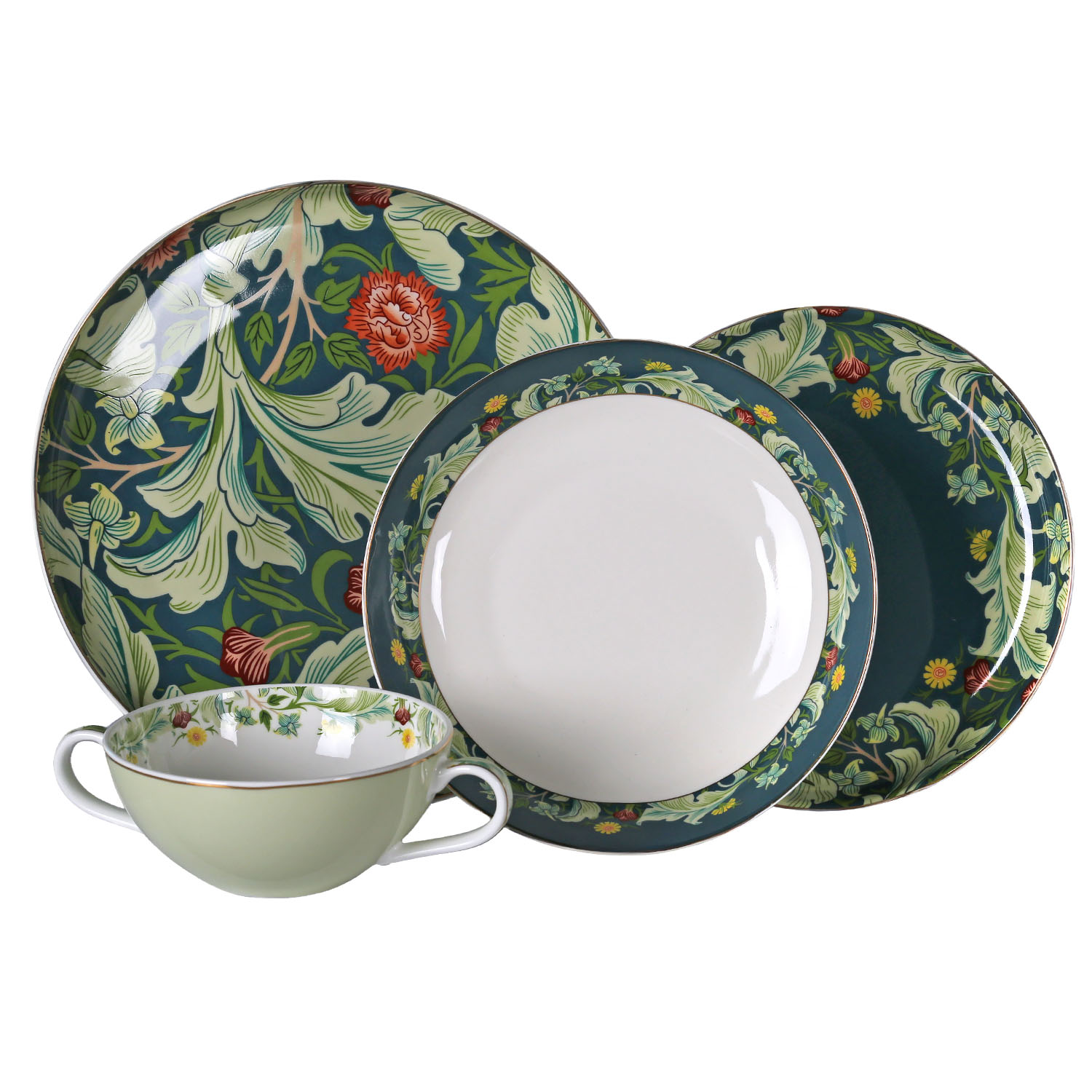 Sylva Bone 24 Parça Yemek Takimi - 1