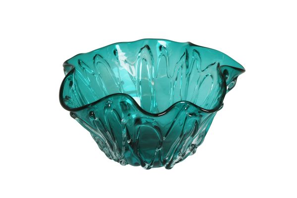 CAM TURKUAZ MEYVELIK 30X16 CM