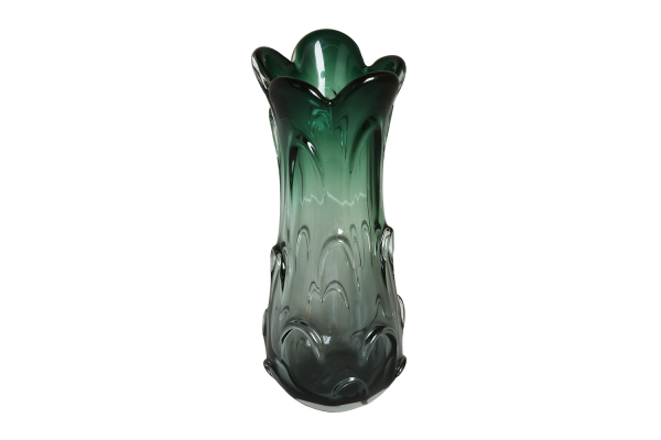 Cam Yesil Damla By. Vazo 18X40 Cm