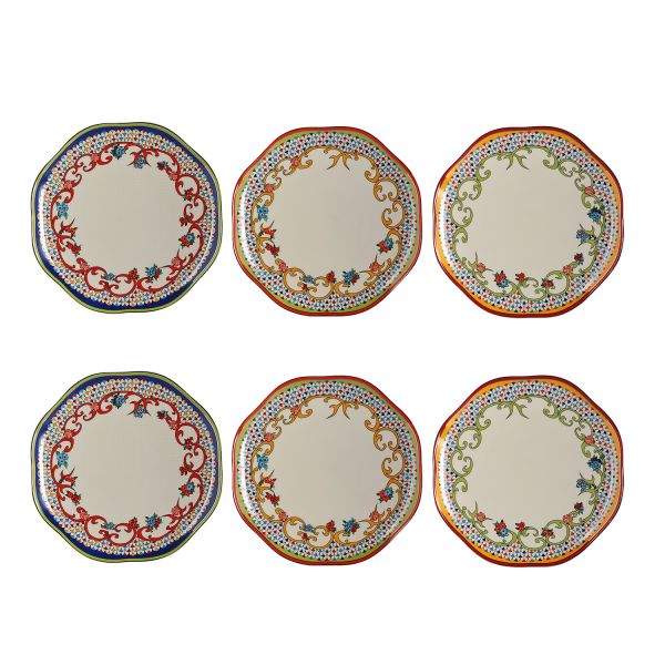 Lucky Art - Lucky Art Fiora Bone 19Cm 6Li Tabak Seti