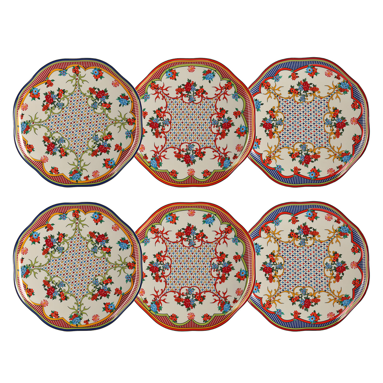 Fiora Bone 27Cm 6Li Tabak Seti - 1