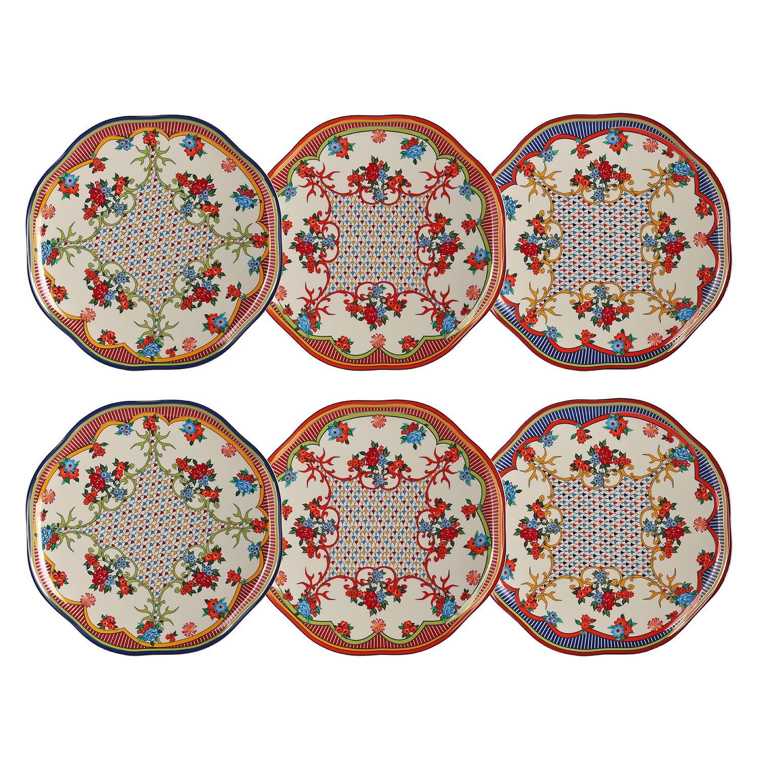 Fiora Bone 27Cm 6Li Tabak Seti - 1