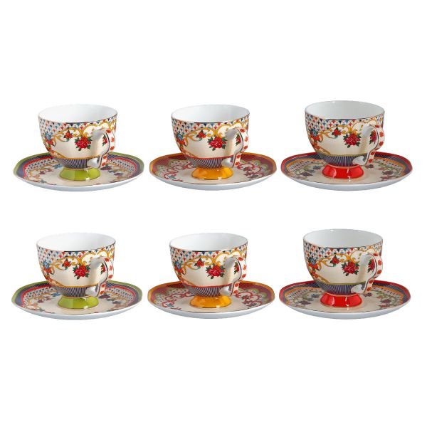 Lucky Art - Lucky Art Fiora Bone 6Li Cay Fincani Seti